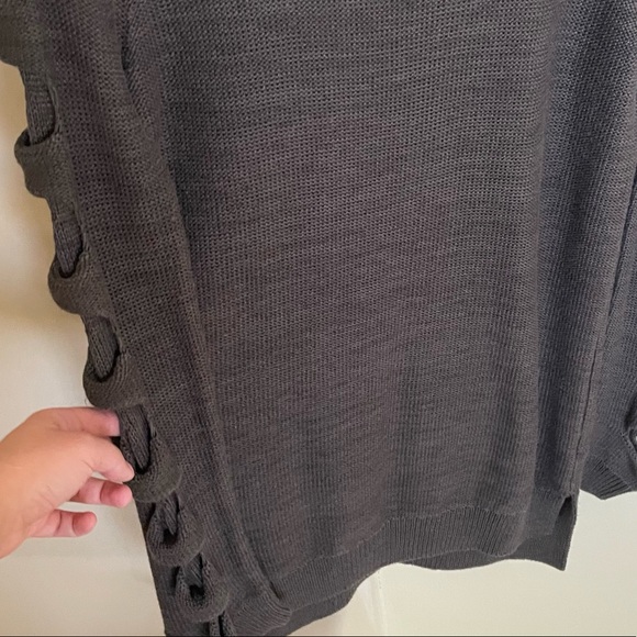 Stitches and Stripes Cut-Out Sweater - Picture 6 of 12